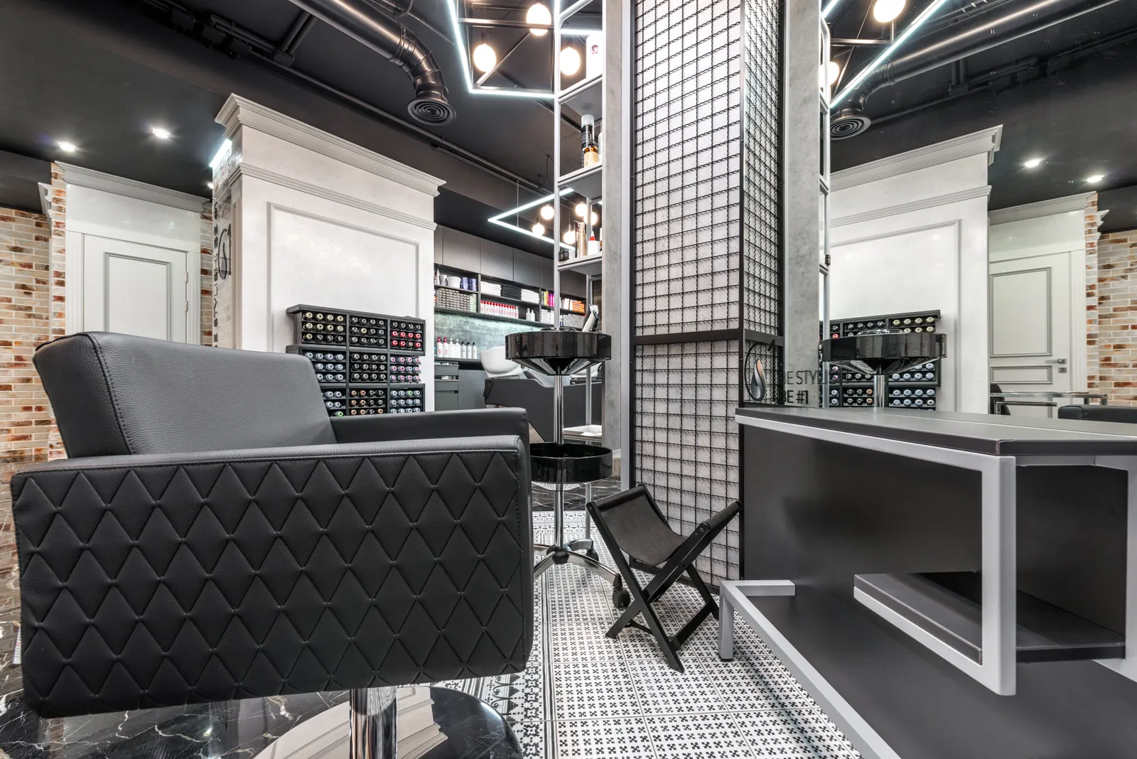 Inside the salon