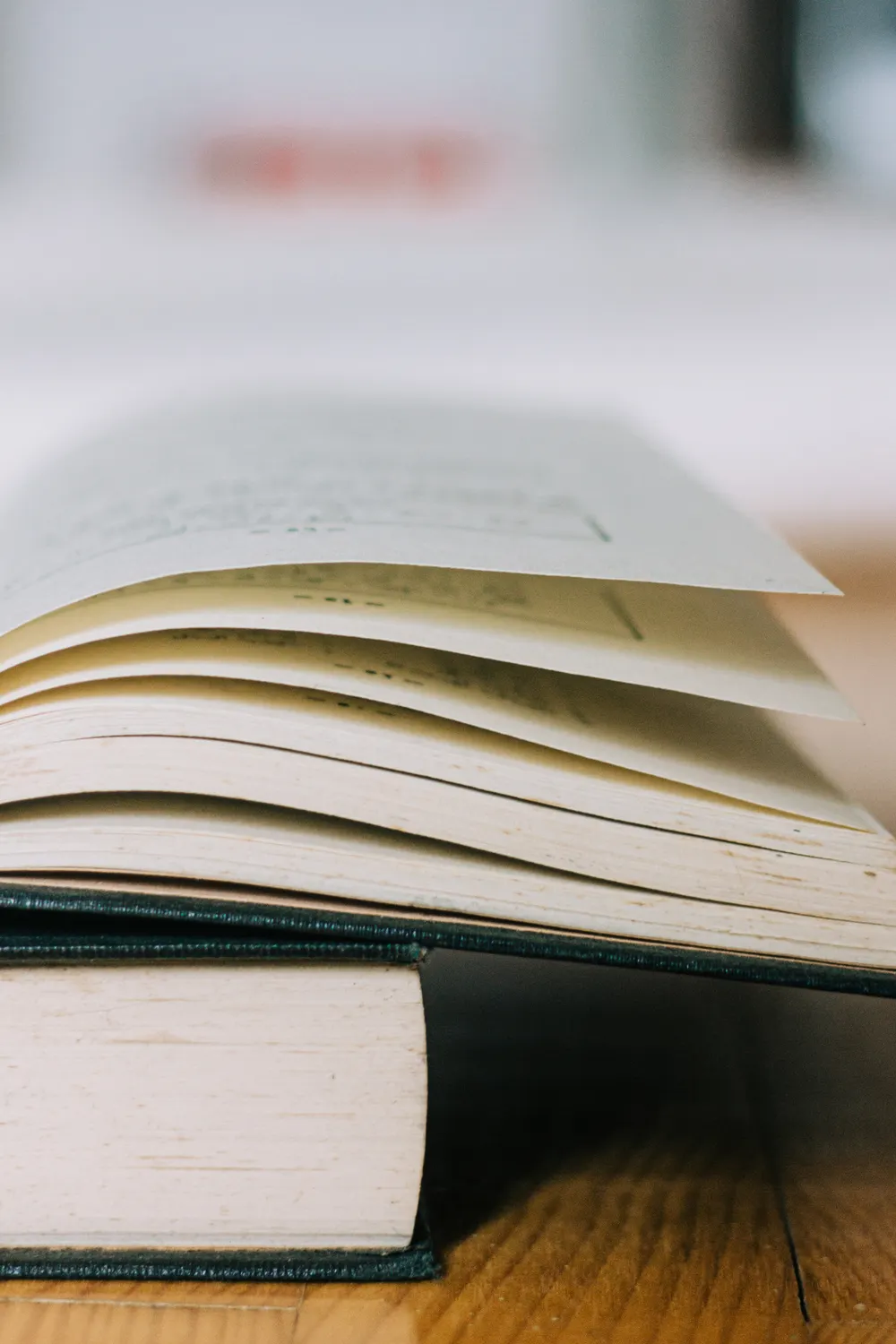 Open book pages